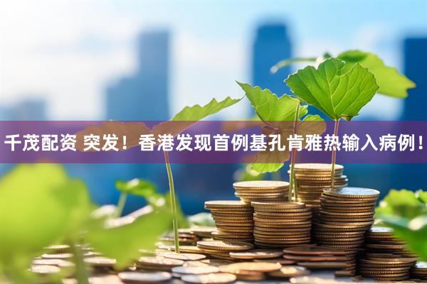 千茂配资 突发！香港发现首例基孔肯雅热输入病例！